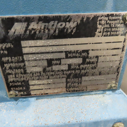 Airflow Systems MP30-STD-PG6-IA 5 Hp Oil Mist Collection & Filtration Unit 3Ph