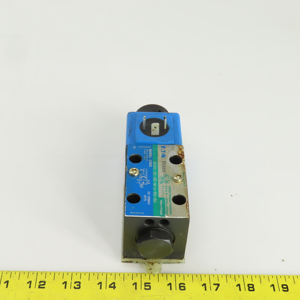 Eaton DG4V-3S-6B-M-U-B5-60 4/2 Position Solenoid Hydraulic Valve 120V 5000 PSI