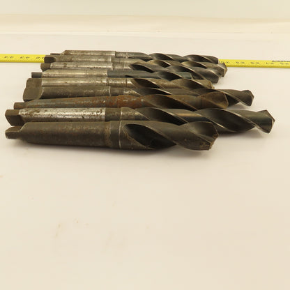 Misc. Lot Drill Bits 3MT Tapered High Speed Steel 53/64" To  1-1/16" Lot of 9