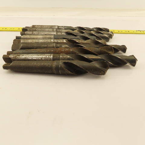Misc. Lot Drill Bits 3MT Tapered High Speed Steel 53/64" To  1-1/16" Lot of 9