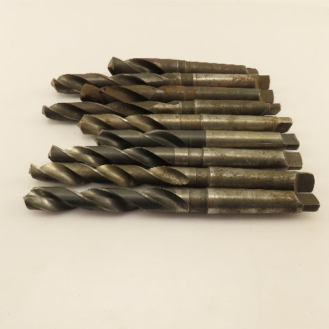 Misc. Lot Drill Bits 3MT Tapered High Speed Steel 53/64" To  1-1/16" Lot of 9