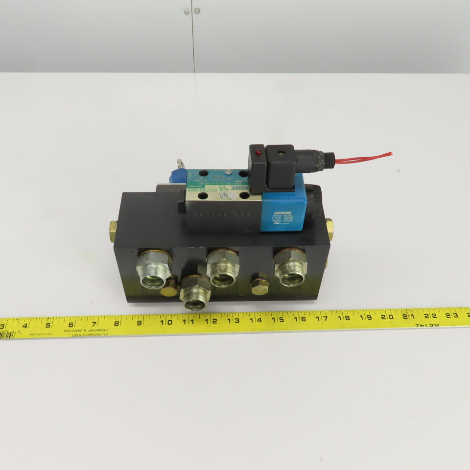Vickers DG4V-3S-0A-M-U-B5-60 4/2 Solenoid Hydraulic Control Valve 5000PSI 120V