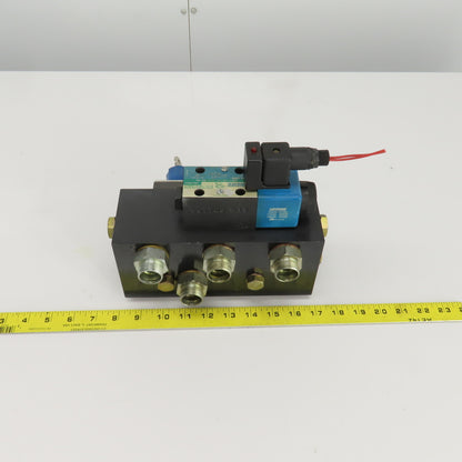 Vickers DG4V-3S-0A-M-U-B5-60 4/2 Solenoid Hydraulic Control Valve 5000PSI 120V
