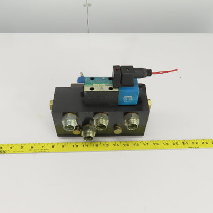 Vickers DG4V-3S-0A-M-U-B5-60 4/2 Solenoid Hydraulic Control Valve 5000PSI 120V