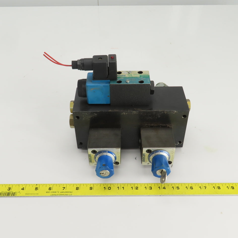 Vickers DG4V-3S-0A-M-U-B5-60 4/2 Solenoid Hydraulic Control Valve 5000PSI 120V