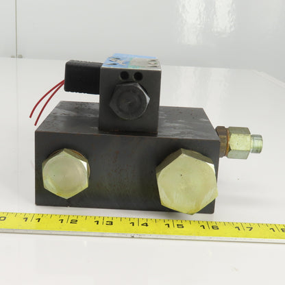Vickers DGV4-3S-6B-M-U-B5-60 4/2 Position Solenoid Hydraulic Control Valve 120V