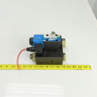 Vickers DGV4-3S-6B-M-U-B5-60 4/2 Position Solenoid Hydraulic Control Valve 120V