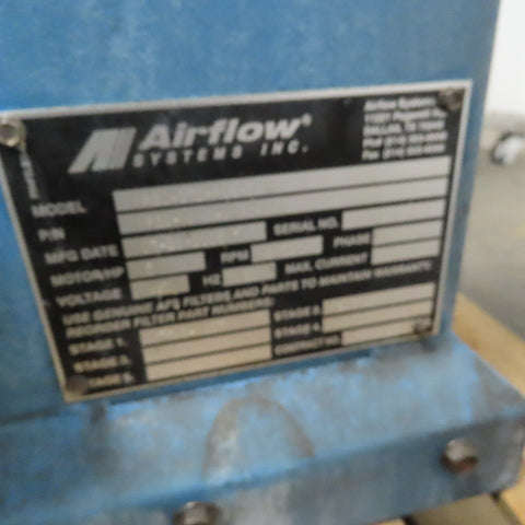 Airflow Systems MP30-STD-PG6 -IA 5 Hp Oil Mist Collection & Filtration Unit 3Ph