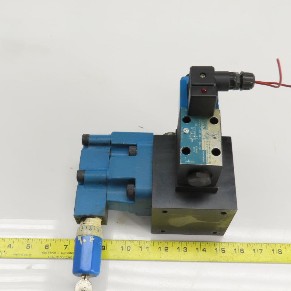 Vickers DG4V-3-0A-M-U-B6-60 4/2 Position Solenoid Hydraulic Valve 120V 5000PSI