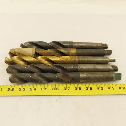 Misc. Lot Drill Bits 3MT Tapered High Speed Steel 23.75mm To 28mm Lot of 5