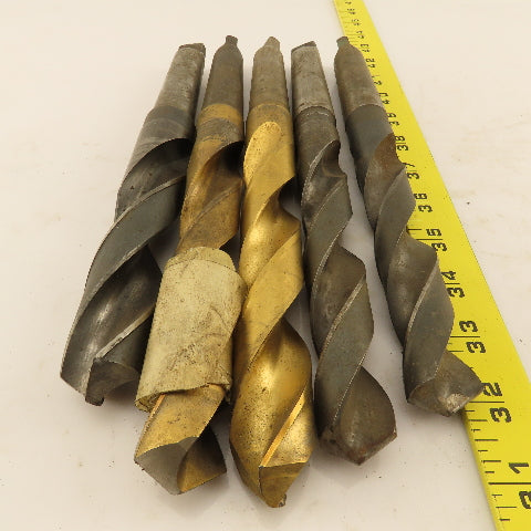 Misc. Lot Drill Bits 3MT Tapered High Speed Steel 23.75mm To 28mm Lot of 5
