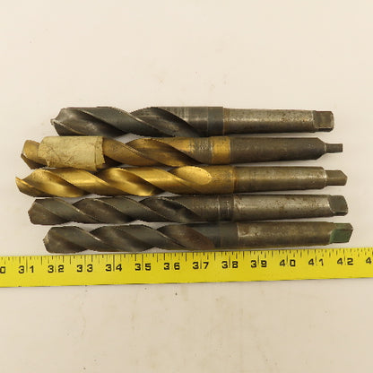 Misc. Lot Drill Bits 3MT Tapered High Speed Steel 23.75mm To 28mm Lot of 5