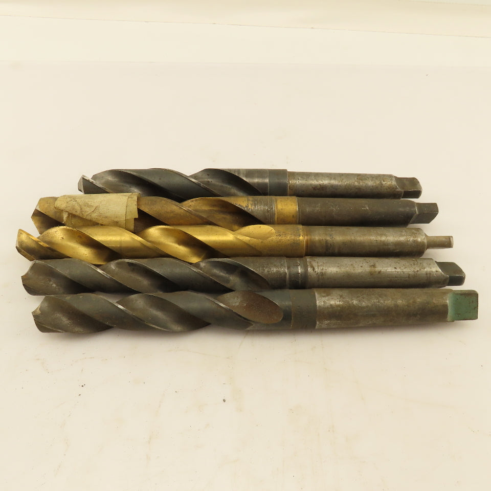 Misc. Lot Drill Bits 3MT Tapered High Speed Steel 23.75mm To 28mm Lot of 5