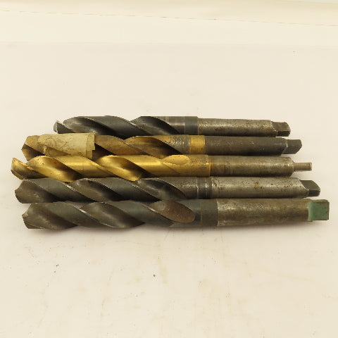 Misc. Lot Drill Bits 3MT Tapered High Speed Steel 23.75mm To 28mm Lot of 5