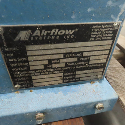 Airflow Systems MP30-STD-IA-PG6 3 Hp Oil Mist Collection & Filtration Unit 3Ph