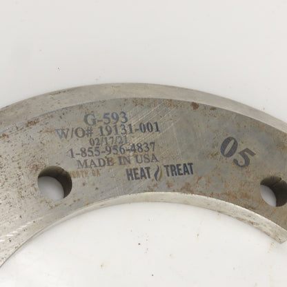 NG Heat Treat G-593 Split Ring Shear Slitter Blade 5-1/4" ID x 8-1/4" OD x 3/8"H