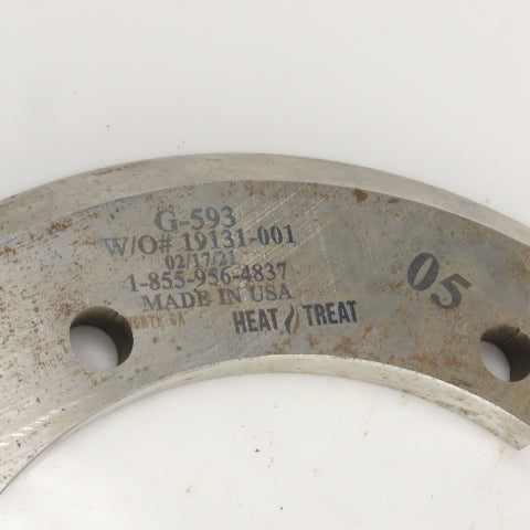 NG Heat Treat G-593 Split Ring Shear Slitter Blade 5-1/4" ID x 8-1/4" OD x 3/8"H