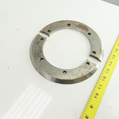 NG Heat Treat G-593 Split Ring Shear Slitter Blade 5-1/4" ID x 8-1/4" OD x 3/8"H