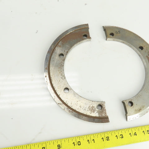 NG Heat Treat G-593 Split Ring Shear Slitter Blade 5-1/4" ID x 8-1/4" OD x 3/8"H
