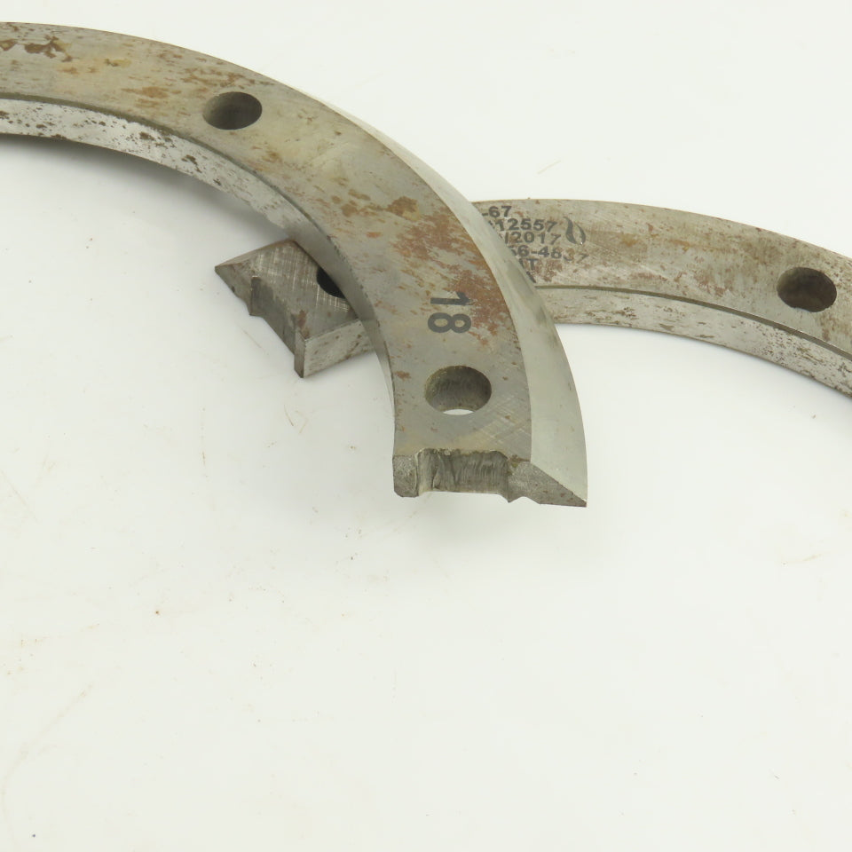 NG Heat Treat G-67 Split Ring Shear Slitter Blade 6" ID x 8-1/4" OD x 3/8"H