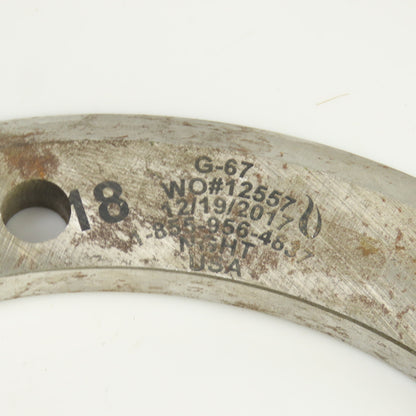 NG Heat Treat G-67 Split Ring Shear Slitter Blade 6" ID x 8-1/4" OD x 3/8"H