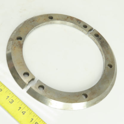 NG Heat Treat G-67 Split Ring Shear Slitter Blade 6" ID x 8-1/4" OD x 3/8"H