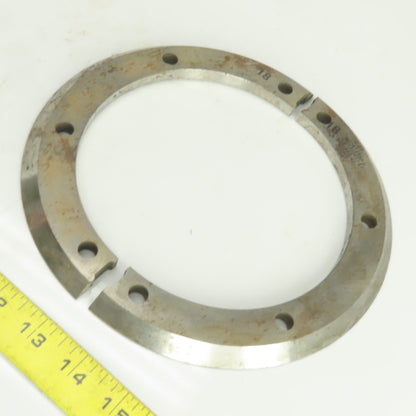 NG Heat Treat G-67 Split Ring Shear Slitter Blade 6" ID x 8-1/4" OD x 3/8"H