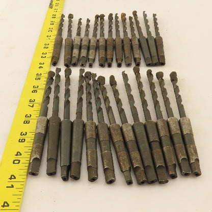 Misc. Lot Drill Bits 1MT Tapered High Speed Steel 1/4" Lot of 26