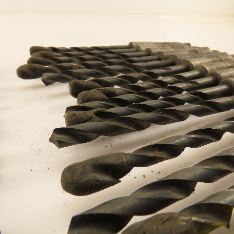 Misc. Lot Drill Bits 1MT Tapered High Speed Steel 1/4" Lot of 26