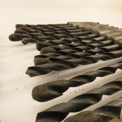 Misc. Lot Drill Bits 1MT Tapered High Speed Steel 1/4" Lot of 26