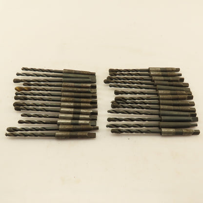 Misc. Lot Drill Bits 1MT Tapered High Speed Steel 1/4" Lot of 26