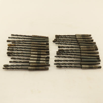 Misc. Lot Drill Bits 1MT Tapered High Speed Steel 1/4" Lot of 26