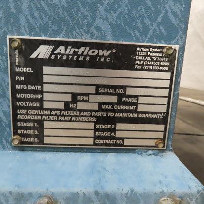 Airflow Systems MP30-STD-PG6-IA Mist Pak Mist Collector Cabinet Filter 5Hp
