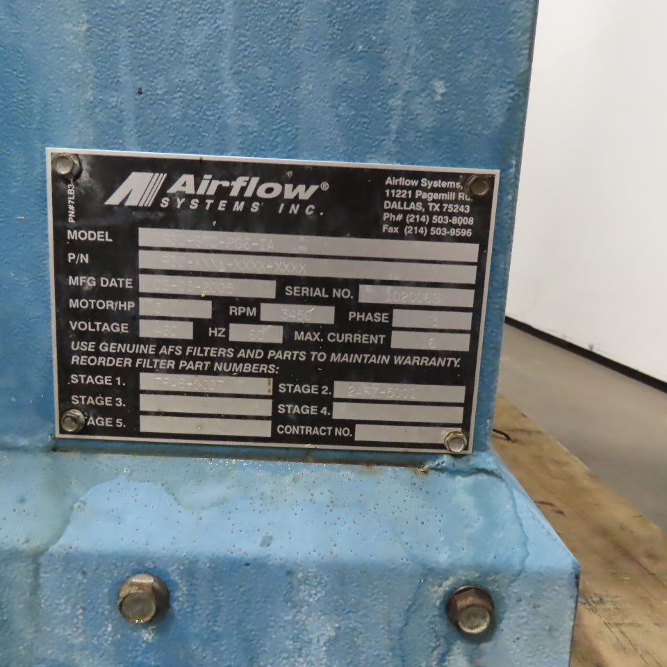 Airflow Systems MP30-STD-PG6-IA Mist Pak Mist Collector Cabinet Filter 5Hp