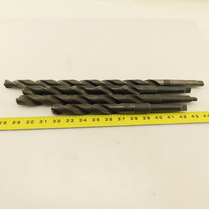 Misc. Lot Drill Bits 2MT Tapered High Speed Steel 47/64" & 55/64" Lot of 4