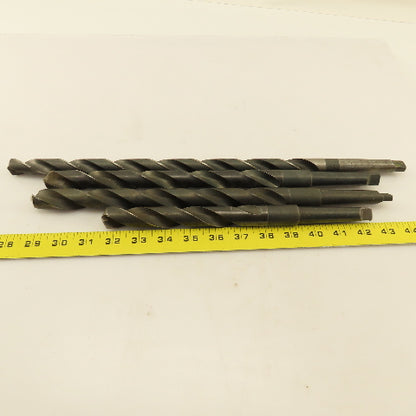Misc. Lot Drill Bits 2MT Tapered High Speed Steel 47/64" & 55/64" Lot of 4