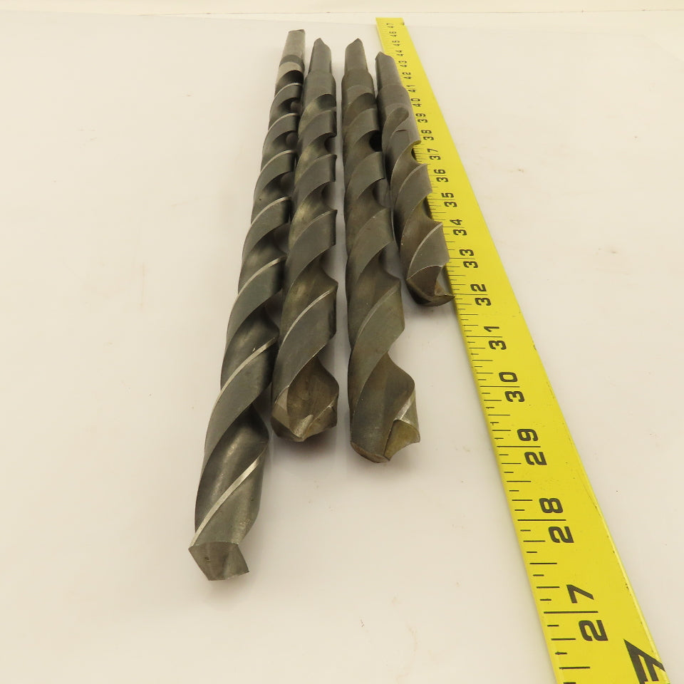 Misc. Lot Drill Bits 2MT Tapered High Speed Steel 47/64" & 55/64" Lot of 4