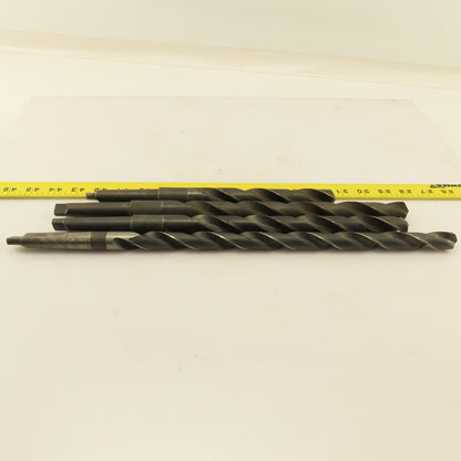 Misc. Lot Drill Bits 2MT Tapered High Speed Steel 47/64" & 55/64" Lot of 4