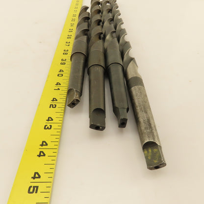 Misc. Lot Drill Bits 2MT Tapered High Speed Steel 47/64" & 55/64" Lot of 4