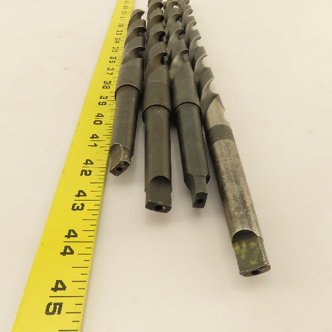 Misc. Lot Drill Bits 2MT Tapered High Speed Steel 47/64" & 55/64" Lot of 4