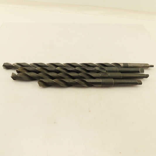 Misc. Lot Drill Bits 2MT Tapered High Speed Steel 47/64" & 55/64" Lot of 4