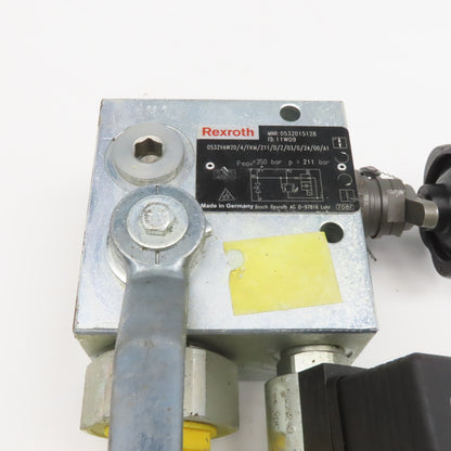 Rexroth 0532VAW20/4/FKM/211/D/Z/03/G/24/00/A1 Accumulator Shut Off Block 24VDC