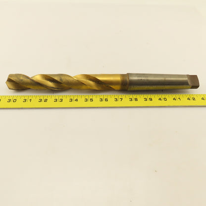 28.5mm 2 Flute Twist Drill 4MT Taper 13-1/8" OAL TiN Coated
