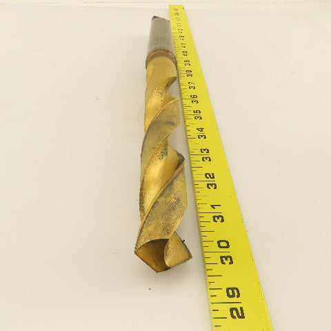 28.5mm 2 Flute Twist Drill 4MT Taper 13-1/8" OAL TiN Coated