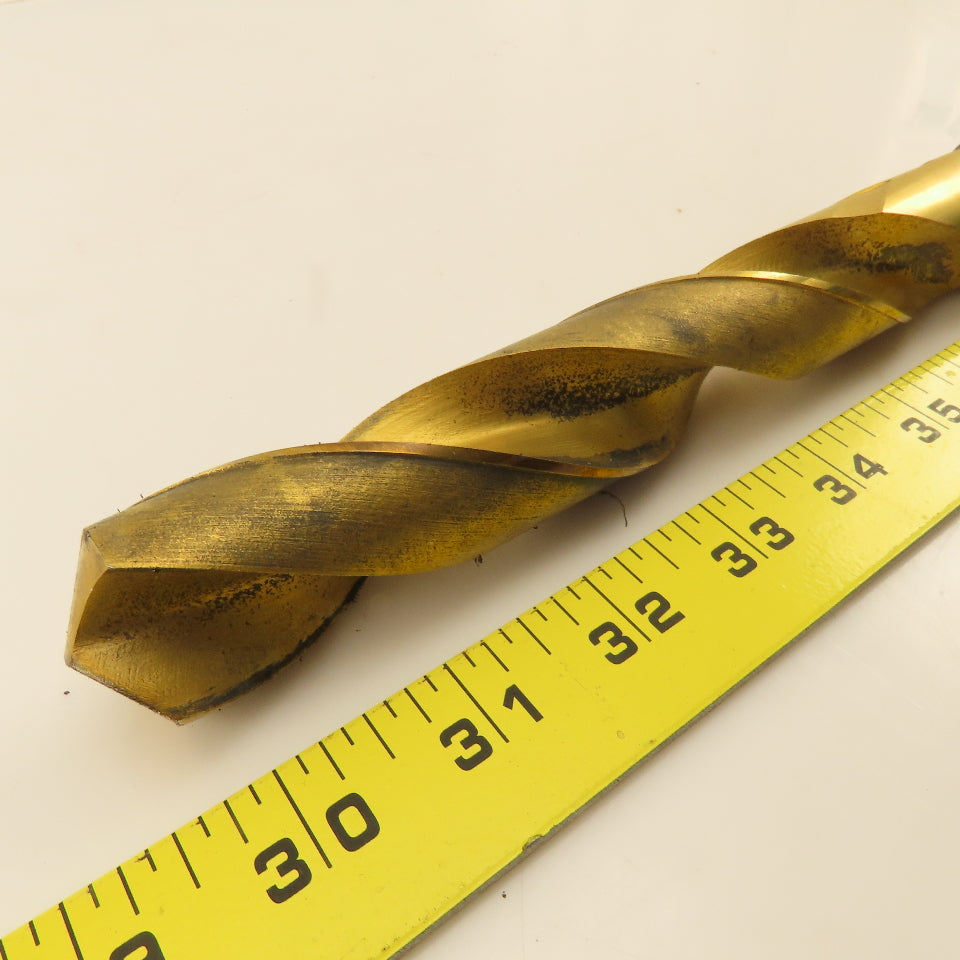28.5mm 2 Flute Twist Drill 4MT Taper 13-1/8" OAL TiN Coated