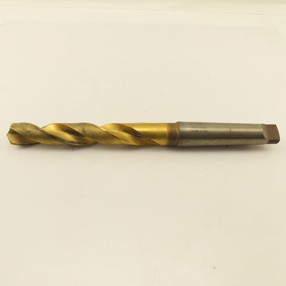 28.5mm 2 Flute Twist Drill 4MT Taper 13-1/8" OAL TiN Coated