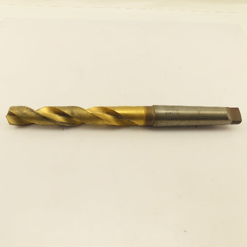 28.5mm 2 Flute Twist Drill 4MT Taper 13-1/8" OAL TiN Coated