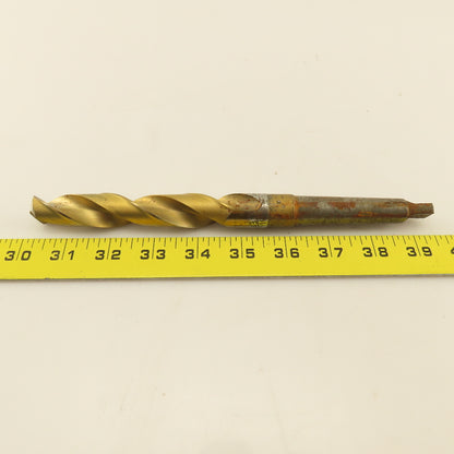 Cleveland 13/16" 2 Flute Twist Drill 2MT Taper 9-1/4" OAL TiN Coated