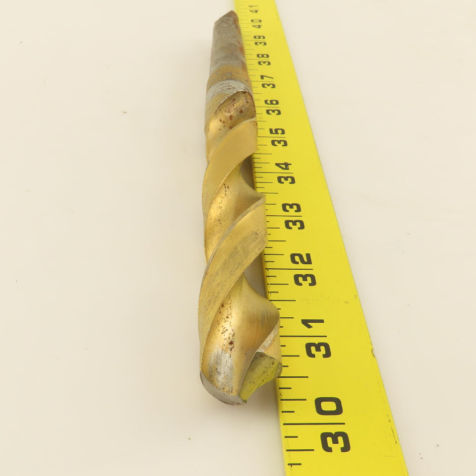 Cleveland 13/16" 2 Flute Twist Drill 2MT Taper 9-1/4" OAL TiN Coated