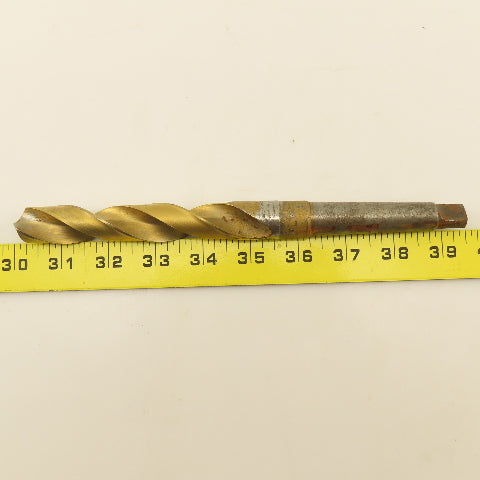 Cleveland 13/16" 2 Flute Twist Drill 2MT Taper 9-1/4" OAL TiN Coated